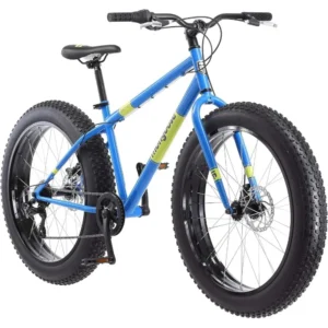 Mens and Womens Fat Tire Mountain Bike, 26-Inch Wheels, 4-Inch Wide Knobby Tires, 7-Speed, Adult Steel Frame